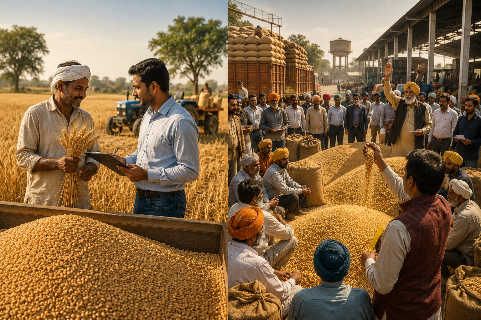Procurement Patterns in Rabi Wheat 2026: Direct Farm-Sourcing vs. Mandi Auctions in Northern India